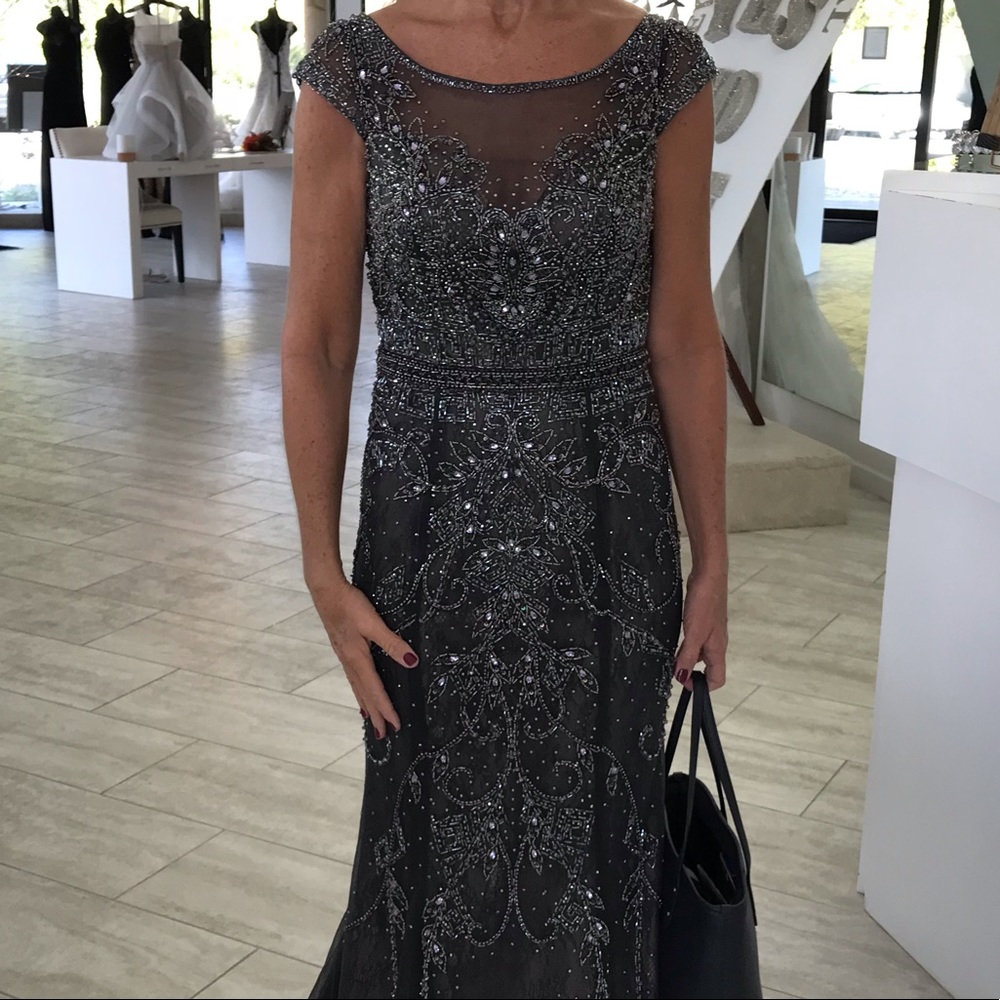 Ivonne D Mon Cheri Mother of the Bride beaded gown - Picture 1 of 4